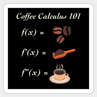 Coffee Calculus 101 Sticker